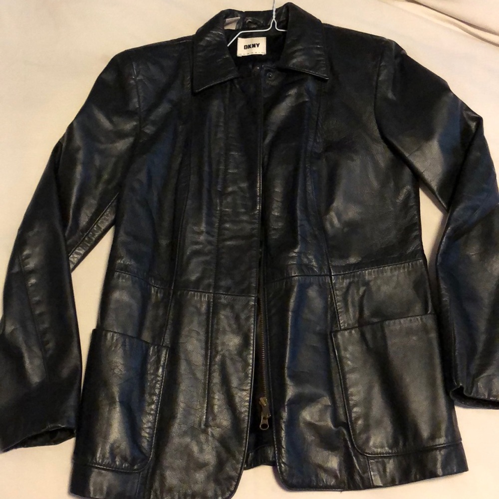 DKNY classic leather jacket